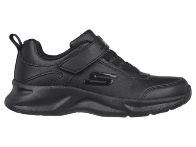 Zapatillas Escolar Skechers Niña Dynamatic Negra Velcro