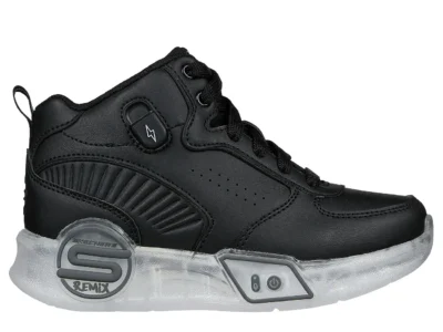 Zapatillas Skechers Niño S Lights Remix Black