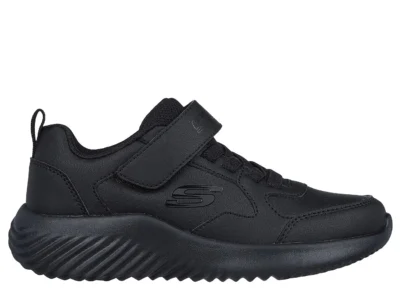 Zapatillas Escolar Skechers Niño Bounder Power Study Negra Velcro