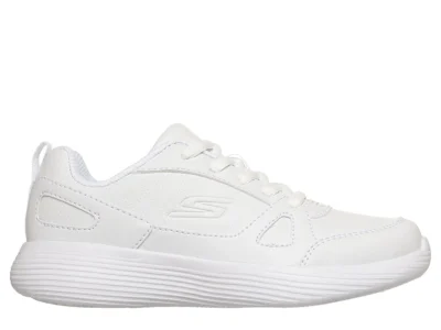 Zapatillas Escolar Skechers Niño Go Run 400 V2 Blanca Cordones