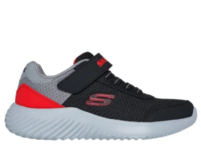 Zapatillas Skechers Niño Bounder Trekzic Negra Velcro