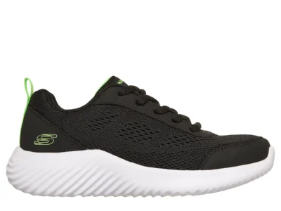 Zapatillas Skechers Niño Bounder Negra Cordones