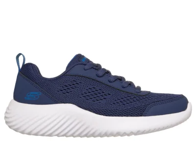 Zapatillas Skechers Niño Bounder Azul Cordones