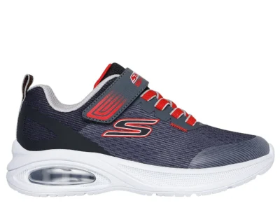 Zapatillas Skecher Niño Microspec Max Advance Squad-Pacer Gris Velcro