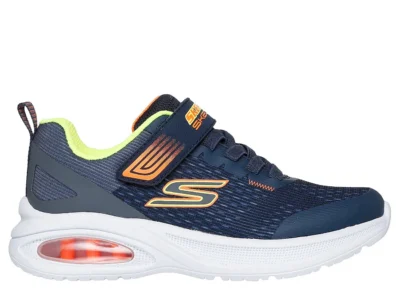 Zapatillas Skecher Niño Microspec Max Advance Squad-Pacer Azul Velcro